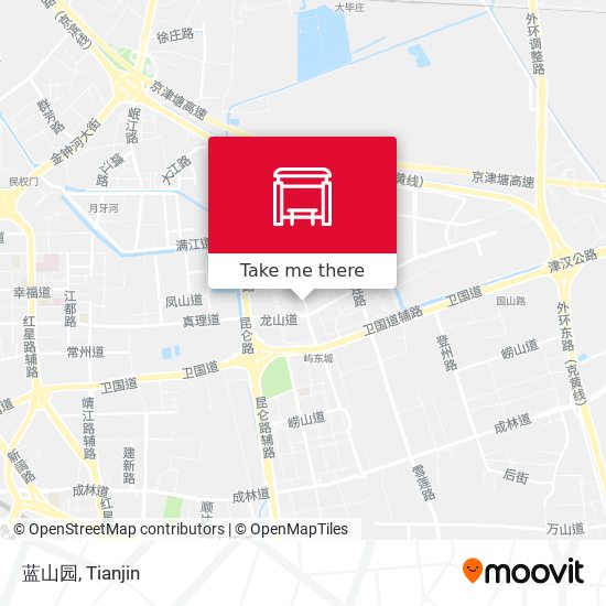蓝山园 map