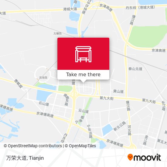 万荣大道 map