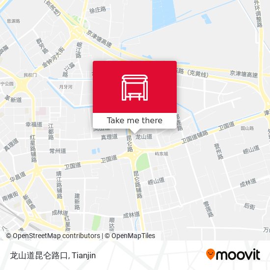 龙山道昆仑路口 map