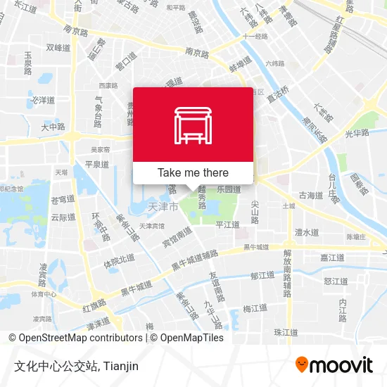 文化中心公交站 map