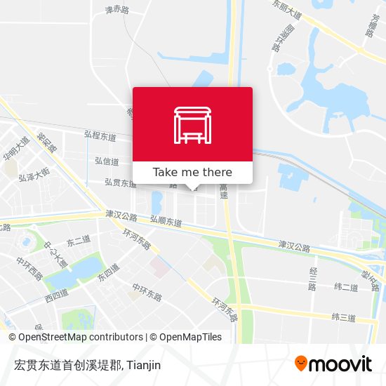 宏贯东道首创溪堤郡 map