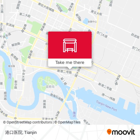 港口医院 map