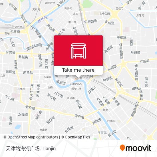 天津站海河广场 map