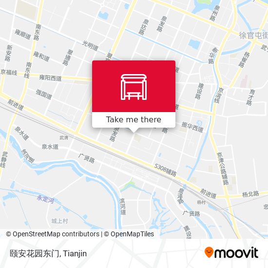 颐安花园东门 map