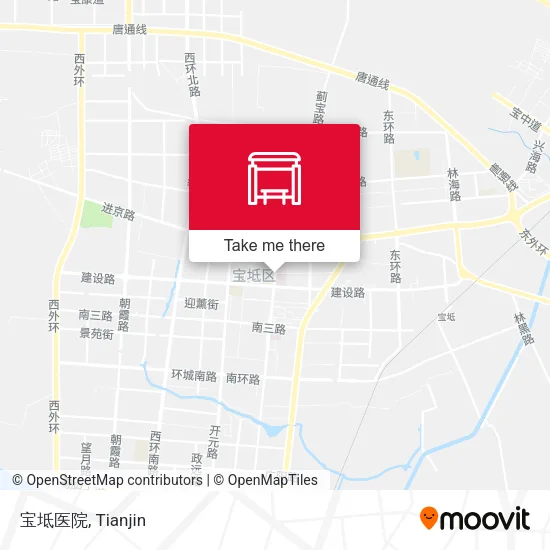 宝坻医院 map