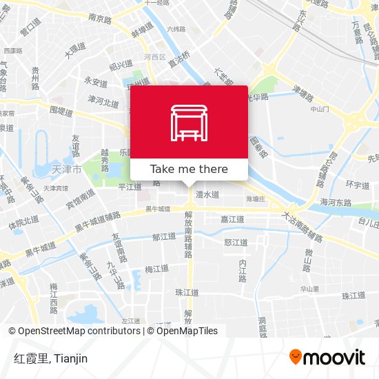 红霞里 map