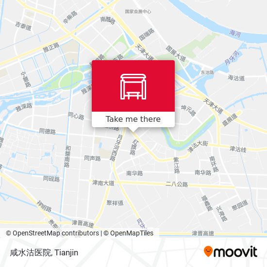 咸水沽医院 map