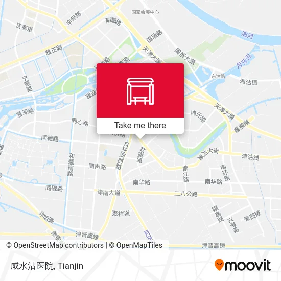 咸水沽医院 map
