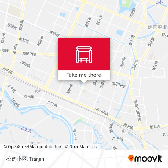 松鹤小区 map