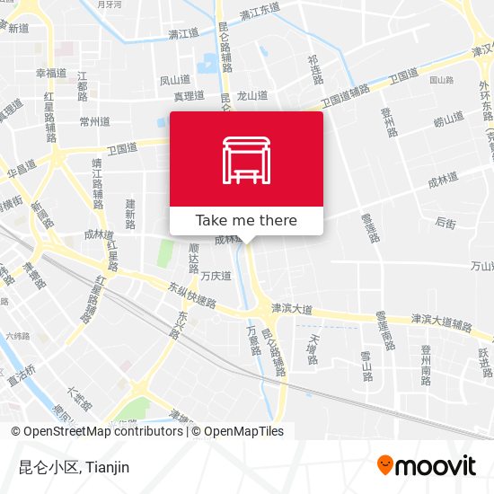 昆仑小区 map