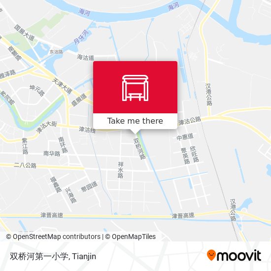 双桥河第一小学 map