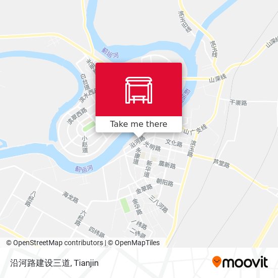 沿河路建设三道 map