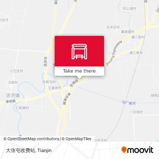 大张屯收费站 map