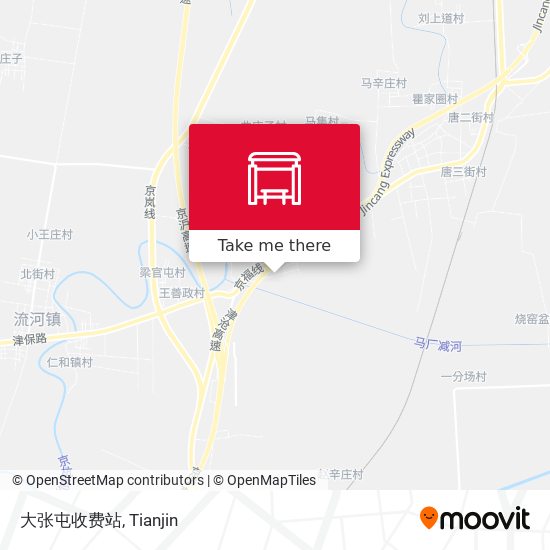 大张屯收费站 map