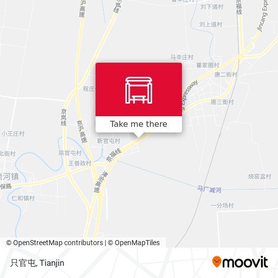 只官屯 map
