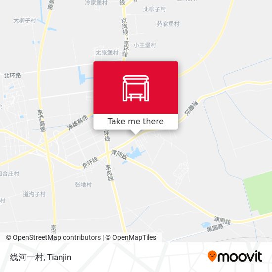 线河一村 map
