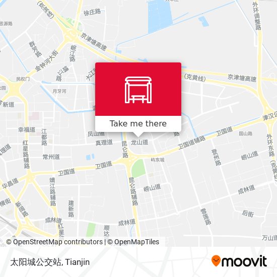 太阳城公交站 map