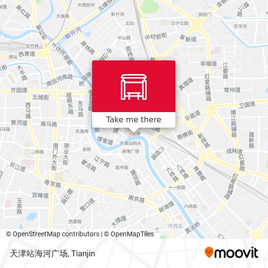 天津站海河广场 map