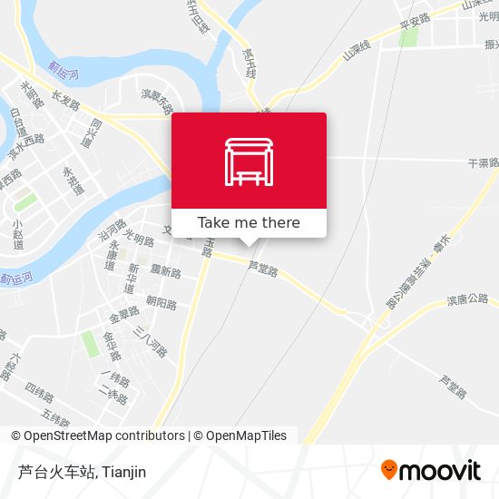 芦台火车站 map