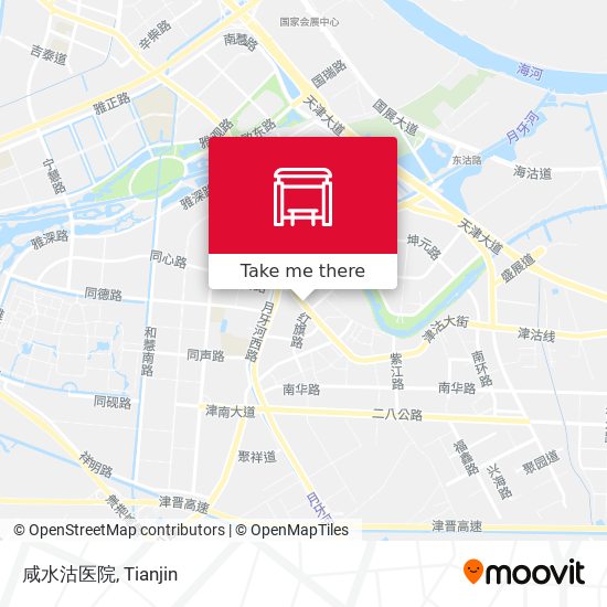 咸水沽医院 map