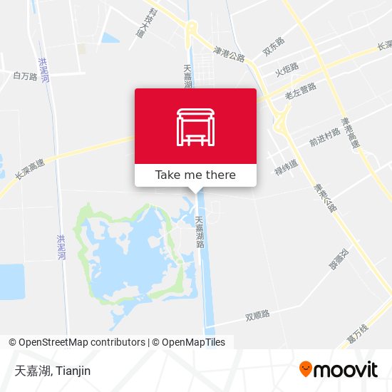 天嘉湖 map