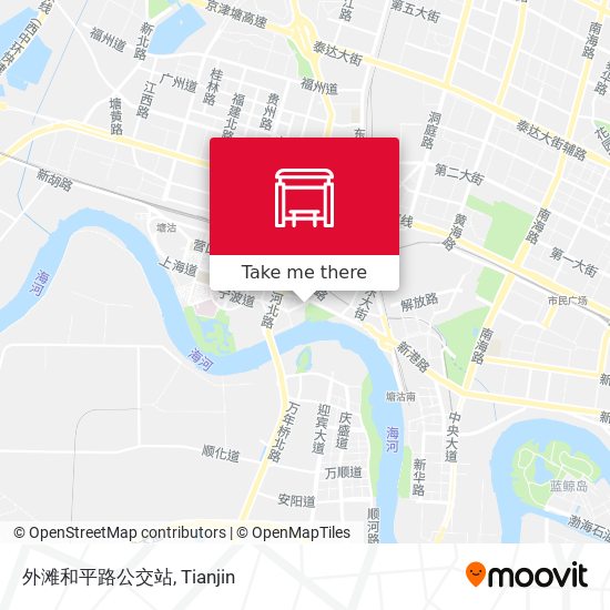 外滩和平路公交站 map