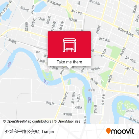 外滩和平路公交站 map