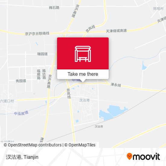 汊沽港 map