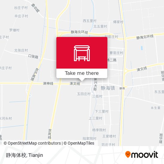 静海体校 map