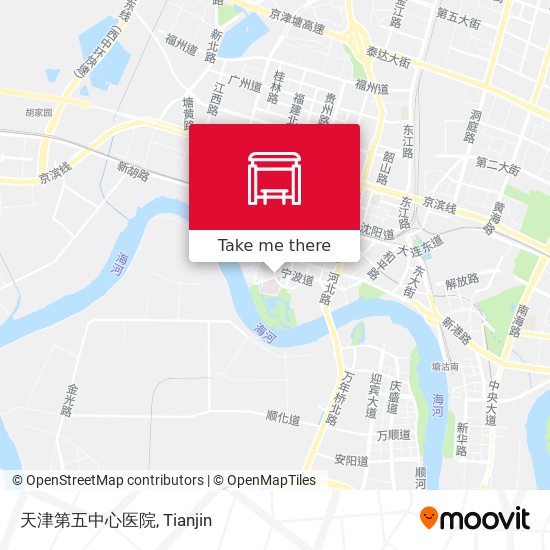 天津第五中心医院 map