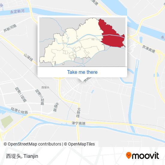 西堤头 map