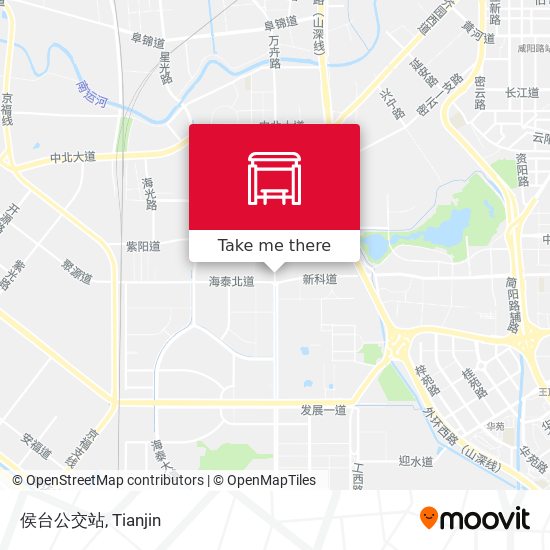 侯台公交站 map