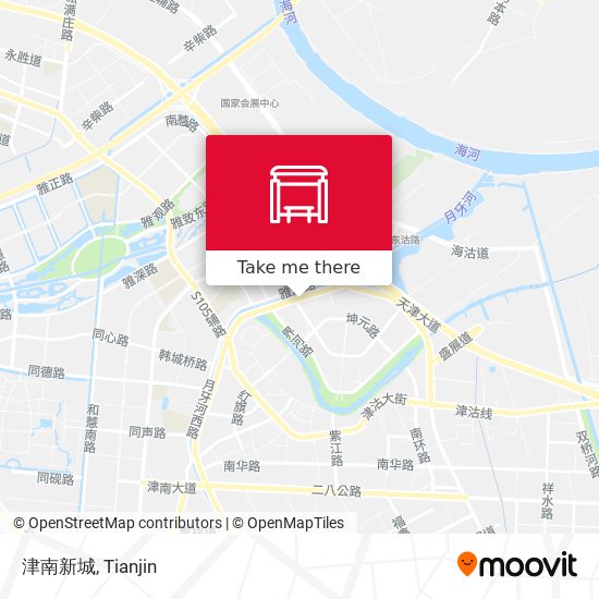 津南新城 map