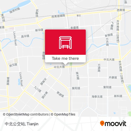 中北公交站 map