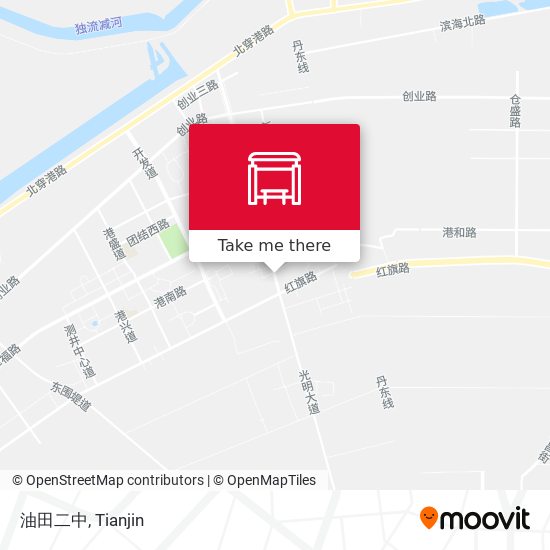 油田二中 map