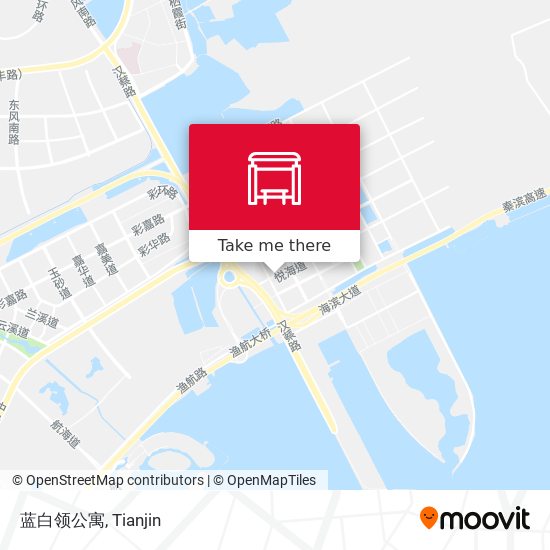 蓝白领公寓 map