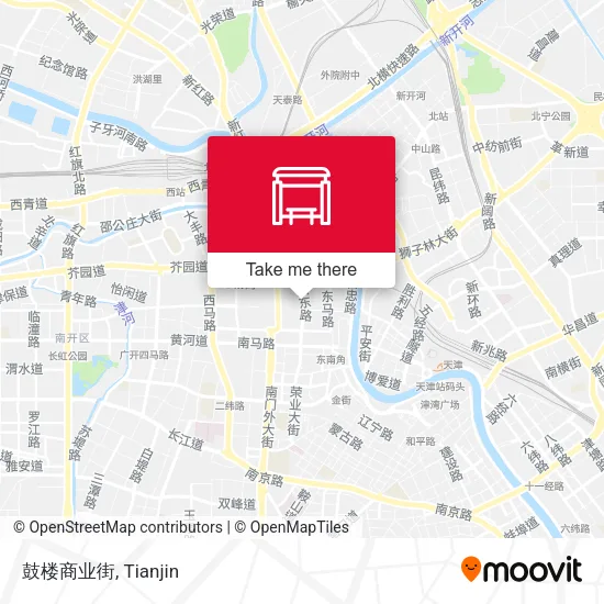 鼓楼商业街 map