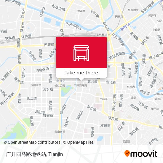 广开四马路地铁站 map