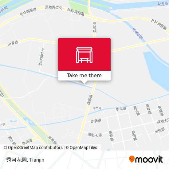 秀河花园 map