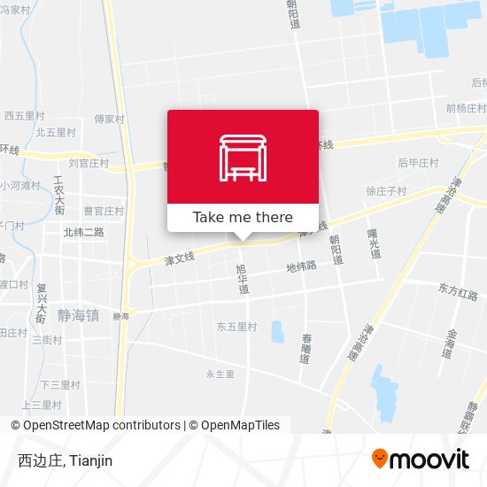 西边庄 map