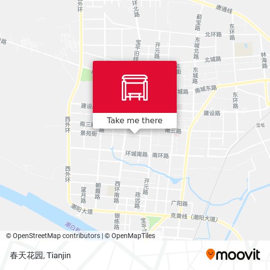 春天花园 map