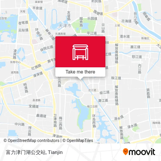 富力津门湖公交站 map