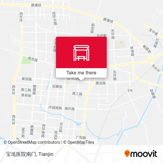 宝坻医院南门 map