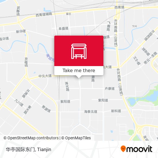 华亭国际东门 map