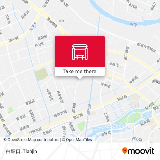 白塘口 map