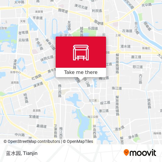 蓝水园 map