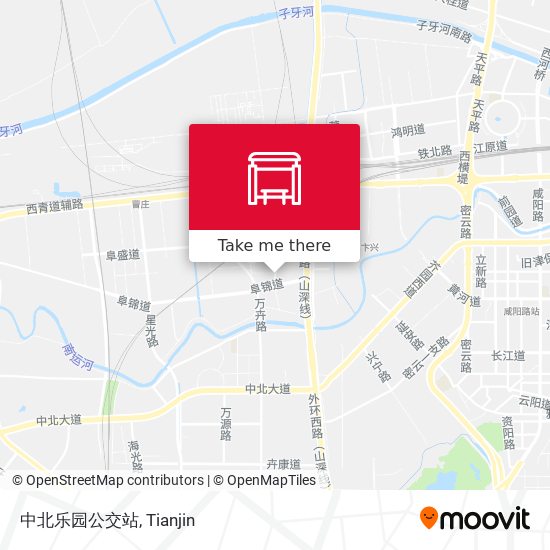 中北乐园公交站 map