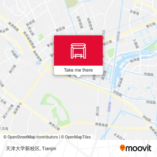 天津大学新校区 map