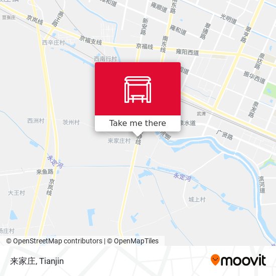 来家庄 map