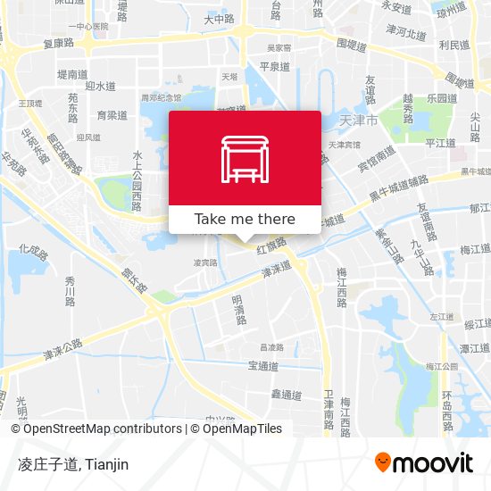 凌庄子道 map